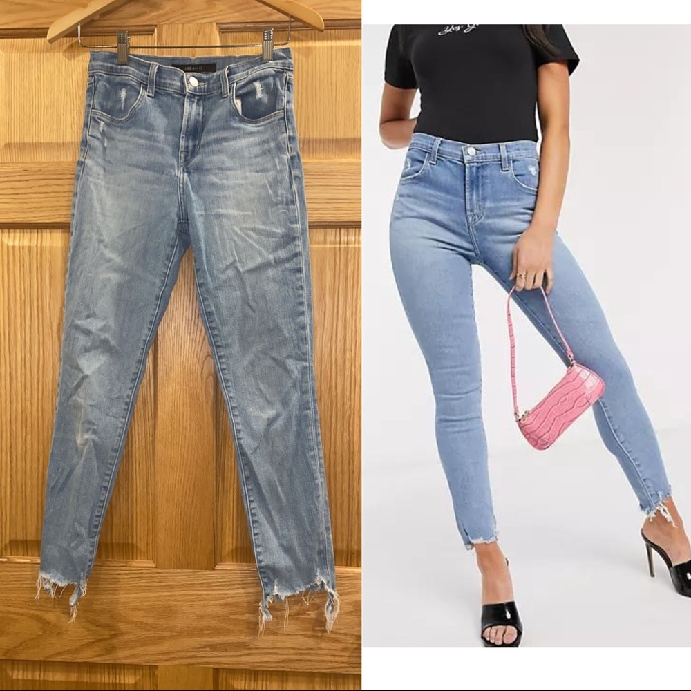 J Brand Alana high rise crop skinny jeans